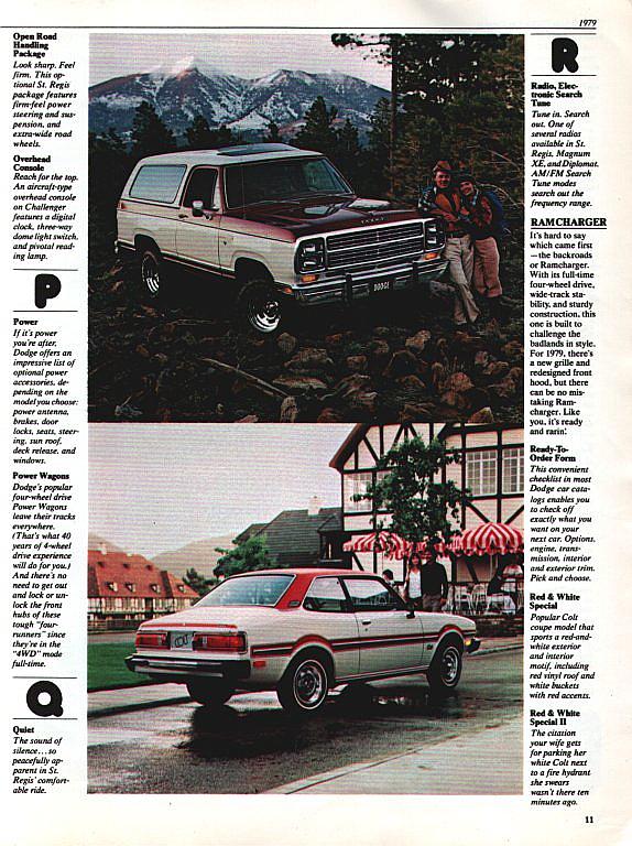 1979 Dodge Brochure Page 11